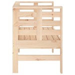 vidaXL Bancă de grădină, 111,5x53x71 cm, lemn masiv de pin vidaXL Bancă de grădină, 111,5x53x71 cm, lemn masiv de pin