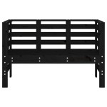 vidaXL Bancă de grădină, negru, 111,5x53x71 cm, lemn masiv de pin vidaXL Bancă de grădină, negru, 111,5x53x71 cm, lemn masiv de pin