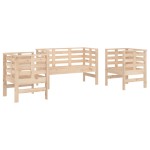 vidaXL Set mobilier de grădină, 3 piese, lemn masiv de pin vidaXL Set mobilier de grădină, 3 piese, lemn masiv de pin