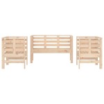 vidaXL Set mobilier de grădină, 3 piese, lemn masiv de pin vidaXL Set mobilier de grădină, 3 piese, lemn masiv de pin