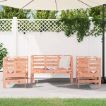 vidaXL Set mobilier de grădină, 3 piese, lemn masiv douglas vidaXL Set mobilier de grădină, 3 piese, lemn masiv douglas