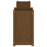vidaXL Banchetă cu jardiniere, maro miere, 180x36x63cm, lemn masiv pin