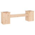 vidaXL Jardinieră bancă, 184,5x39,5x56,5 cm, lemn masiv de pin