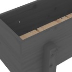 vidaXL Jardinieră de grădină, gri, 62x30x38 cm, lemn masiv pin vidaXL Jardinieră de grădină, gri, 62x30x38 cm, lemn masiv pin