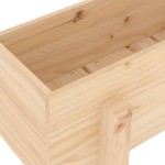vidaXL Strat înălțat de grădină, 101x30x38 cm, lemn masiv de pin