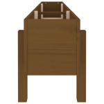 vidaXL Strat înălțat de grădină maro miere 160x30x38 cm lemn masiv pin