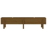 vidaXL Strat înălțat de grădină maro miere 160x30x38 cm lemn masiv pin