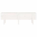 vidaXL Strat înălțat de grădină, alb, 121x30x38 cm, lemn masiv de pin vidaXL Strat înălțat de grădină, alb, 121x30x38 cm, lemn masiv de pin