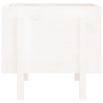 vidaXL Jardinieră de grădină, alb, 62x50x57 cm, lemn masiv de pin vidaXL Jardinieră de grădină, alb, 62x50x57 cm, lemn masiv de pin