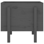 vidaXL Jardinieră de grădină, gri, 62x50x57 cm, lemn masiv pin vidaXL Jardinieră de grădină, gri, 62x50x57 cm, lemn masiv pin