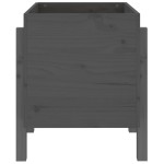 vidaXL Jardinieră de grădină, gri, 62x50x57 cm, lemn masiv pin vidaXL Jardinieră de grădină, gri, 62x50x57 cm, lemn masiv pin