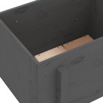 vidaXL Jardinieră de grădină, gri, 62x50x57 cm, lemn masiv pin vidaXL Jardinieră de grădină, gri, 62x50x57 cm, lemn masiv pin