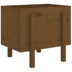 vidaXL Jardinieră de grădină, maro miere, 62x50x57 cm, lemn masiv pin vidaXL Jardinieră de grădină, maro miere, 62x50x57 cm, lemn masiv pin