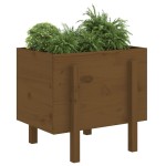 vidaXL Jardinieră de grădină, maro miere, 62x50x57 cm, lemn masiv pin vidaXL Jardinieră de grădină, maro miere, 62x50x57 cm, lemn masiv pin