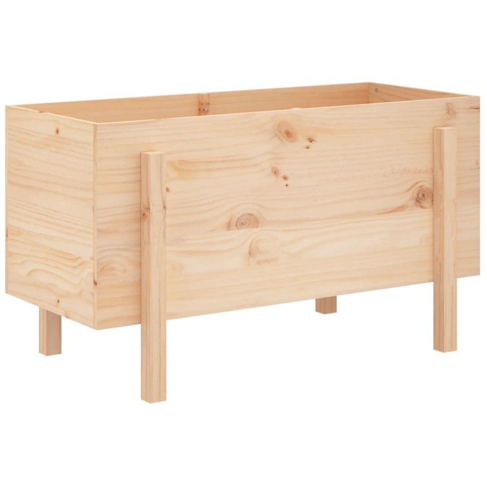 vidaXL Strat înălțat de grădină, 101x50x57 cm, lemn masiv de pin