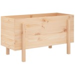 vidaXL Strat înălțat de grădină, 101x50x57 cm, lemn masiv de pin