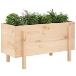 vidaXL Strat înălțat de grădină, 101x50x57 cm, lemn masiv de pin