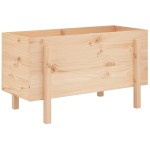 vidaXL Strat înălțat de grădină, 101x50x57 cm, lemn masiv de pin