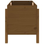 vidaXL Strat înălțat de grădină maro miere 101x50x57 cm lemn masiv pin
