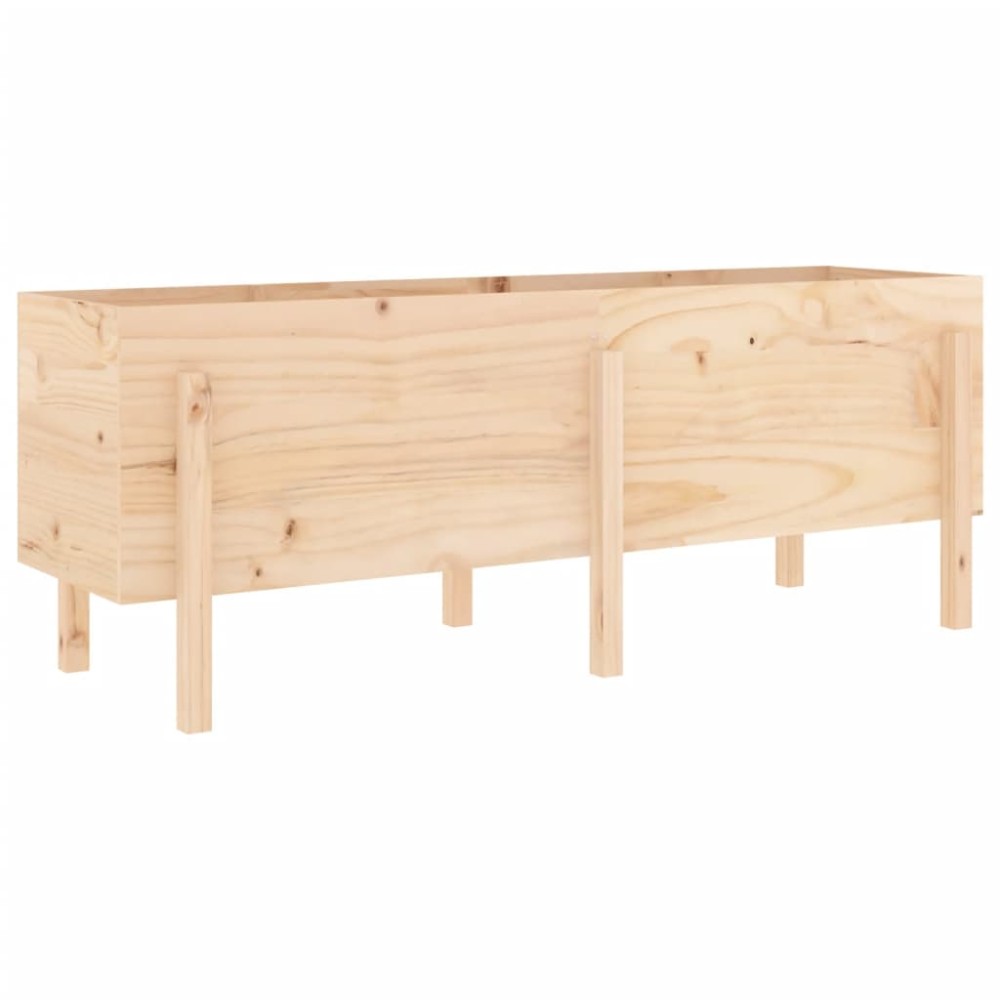 vidaXL Strat înălțat de grădină, 160x50x57 cm, lemn masiv de pin