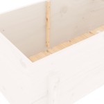 vidaXL Strat înălțat de grădină, alb, 160x50x57 cm, lemn masiv de pin vidaXL Strat înălțat de grădină, alb, 160x50x57 cm, lemn masiv de pin