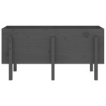 vidaXL Strat înălțat de grădină, gri, 121x50x57 cm, lemn masiv de pin vidaXL Strat înălțat de grădină, gri, 121x50x57 cm, lemn masiv de pin