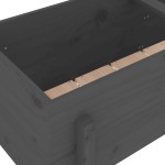 vidaXL Strat înălțat de grădină, gri, 121x50x57 cm, lemn masiv de pin vidaXL Strat înălțat de grădină, gri, 121x50x57 cm, lemn masiv de pin