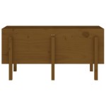 vidaXL Strat înălțat de grădină maro miere 121x50x57 cm lemn masiv pin