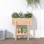 vidaXL Jardinieră de grădină, 62x30x69 cm, lemn masiv de pin vidaXL Jardinieră de grădină, 62x30x69 cm, lemn masiv de pin
