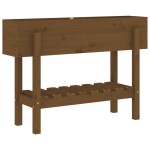 vidaXL Strat înălțat de grădină maro miere 101x30x69 cm lemn masiv pin vidaXL Strat înălțat de grădină maro miere 101x30x69 cm lemn masiv pin
