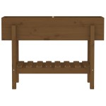 vidaXL Strat înălțat de grădină maro miere 101x30x69 cm lemn masiv pin vidaXL Strat înălțat de grădină maro miere 101x30x69 cm lemn masiv pin
