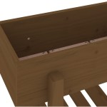 vidaXL Strat înălțat de grădină maro miere 101x30x69 cm lemn masiv pin vidaXL Strat înălțat de grădină maro miere 101x30x69 cm lemn masiv pin
