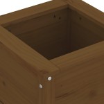 vidaXL Jardinieră de grădină, maro miere, 40x40x39 cm, lemn masiv pin vidaXL Jardinieră de grădină, maro miere, 40x40x39 cm, lemn masiv pin