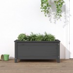 vidaXL Jardinieră de grădină, gri, 82,5x40x39 cm, lemn masiv pin vidaXL Jardinieră de grădină, gri, 82,5x40x39 cm, lemn masiv pin
