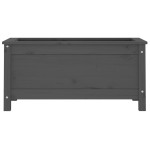 vidaXL Jardinieră de grădină, gri, 82,5x40x39 cm, lemn masiv pin vidaXL Jardinieră de grădină, gri, 82,5x40x39 cm, lemn masiv pin