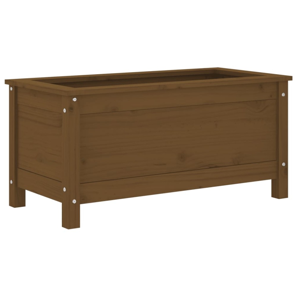 vidaXL Jardinieră de grădină, maro miere, 82,5x40x39 cm lemn masiv pin