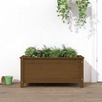 vidaXL Jardinieră de grădină, maro miere, 82,5x40x39 cm lemn masiv pin vidaXL Jardinieră de grădină, maro miere, 82,5x40x39 cm lemn masiv pin