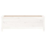 vidaXL Strat înălțat de grădină, alb, 119,5x40x39 cm, lemn masiv pin vidaXL Strat înălțat de grădină, alb, 119,5x40x39 cm, lemn masiv pin