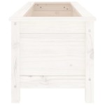vidaXL Strat înălțat de grădină, alb, 119,5x40x39 cm, lemn masiv pin vidaXL Strat înălțat de grădină, alb, 119,5x40x39 cm, lemn masiv pin