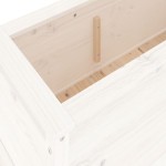 vidaXL Strat înălțat de grădină, alb, 119,5x40x39 cm, lemn masiv pin vidaXL Strat înălțat de grădină, alb, 119,5x40x39 cm, lemn masiv pin
