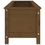 vidaXL Strat înălțat grădină maro miere 119,5x40x39 cm lemn masiv pin