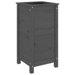 vidaXL Jardinieră de grădină, gri, 40x40x78 cm, lemn masiv pin vidaXL Jardinieră de grădină, gri, 40x40x78 cm, lemn masiv pin
