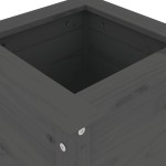 vidaXL Jardinieră de grădină, gri, 40x40x78 cm, lemn masiv pin vidaXL Jardinieră de grădină, gri, 40x40x78 cm, lemn masiv pin