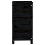 vidaXL Jardinieră de grădină, negru, 40x40x78 cm, lemn masiv de pin