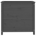 vidaXL Jardinieră de grădină, gri, 82,5x40x78 cm, lemn masiv de pin