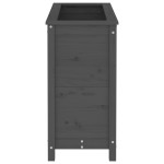vidaXL Jardinieră de grădină, gri, 82,5x40x78 cm, lemn masiv de pin