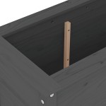 vidaXL Jardinieră de grădină, gri, 82,5x40x78 cm, lemn masiv de pin