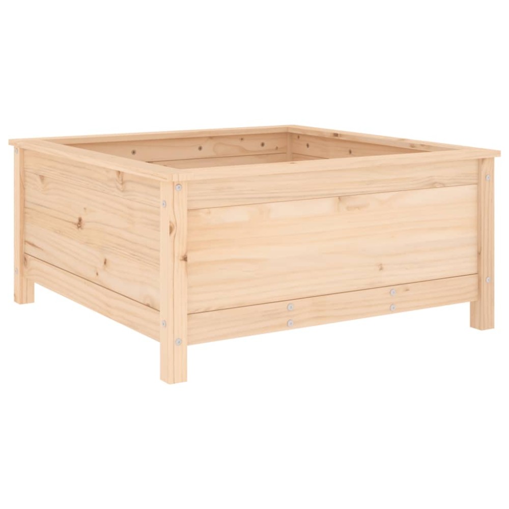 vidaXL Jardinieră de grădină, 82,5x82,5x39 cm, lemn masiv de pin