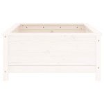 vidaXL Jardinieră de grădină, alb, 82,5x82,5x39 cm, lemn masiv de pin vidaXL Jardinieră de grădină, alb, 82,5x82,5x39 cm, lemn masiv de pin