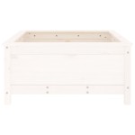 vidaXL Jardinieră de grădină, alb, 82,5x82,5x39 cm, lemn masiv de pin vidaXL Jardinieră de grădină, alb, 82,5x82,5x39 cm, lemn masiv de pin